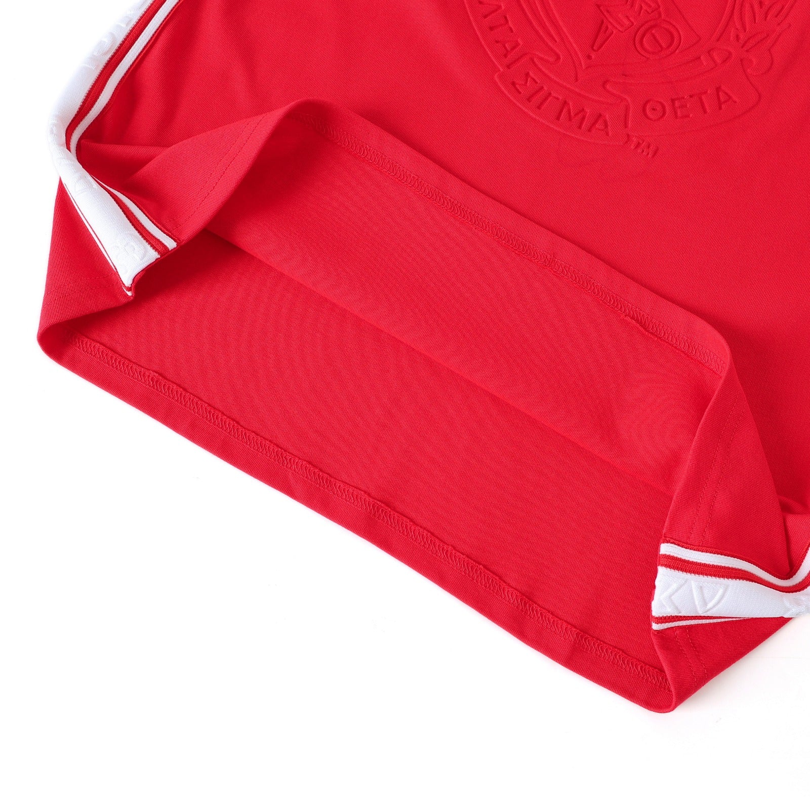 Delta Red Tapered Embossed Crest Premium Shirt
