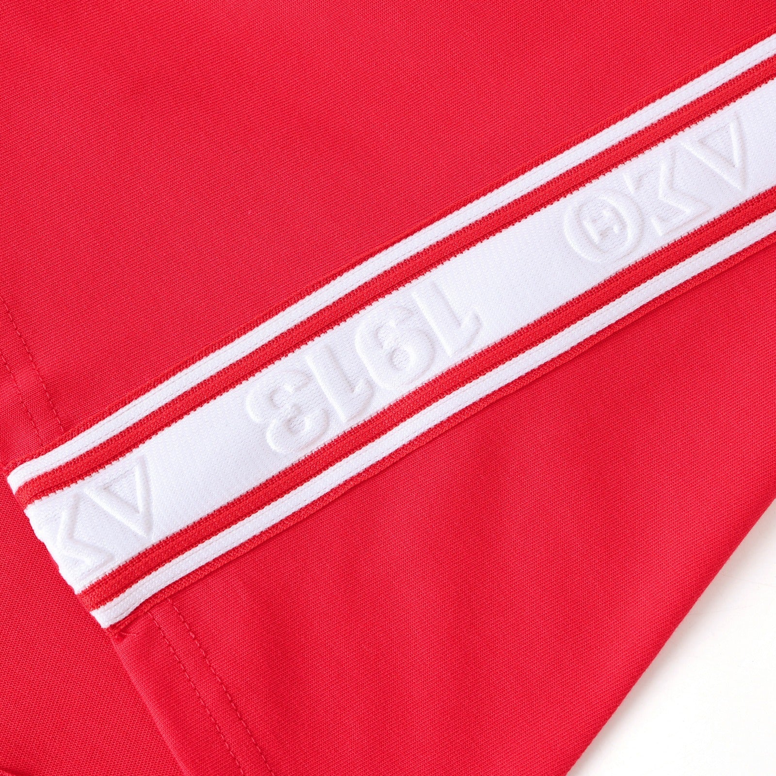 Delta Red Tapered Embossed Crest Premium Shirt