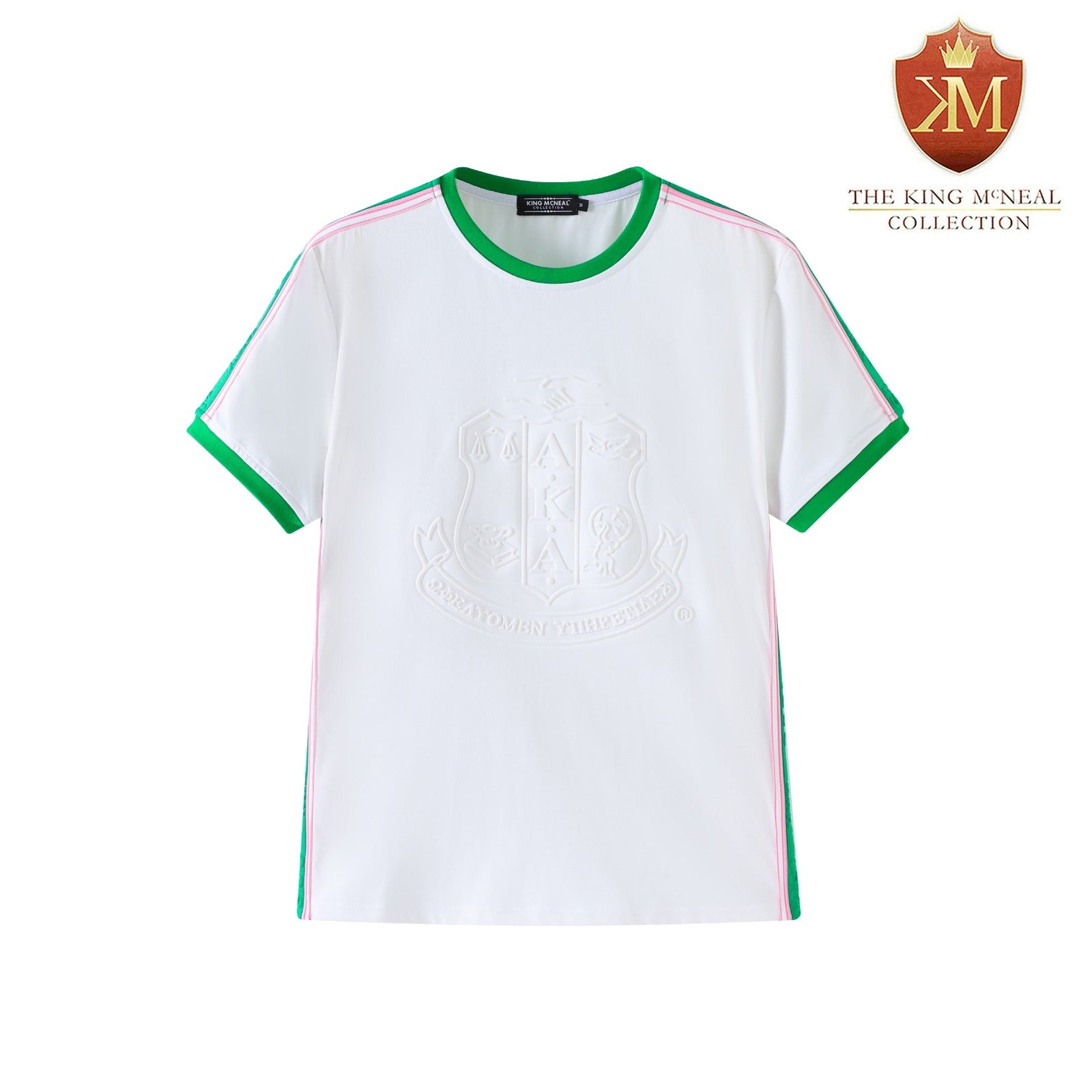 AKA White Premium Embossed Shirt