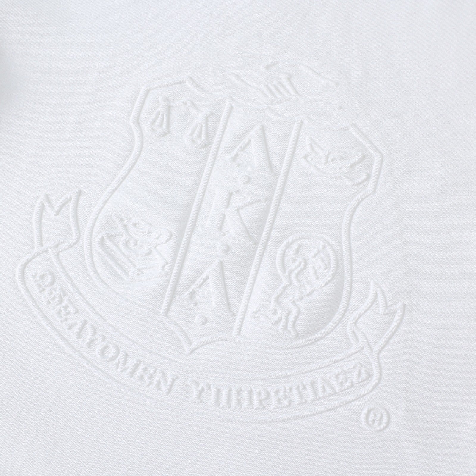 AKA White Premium Embossed Shirt