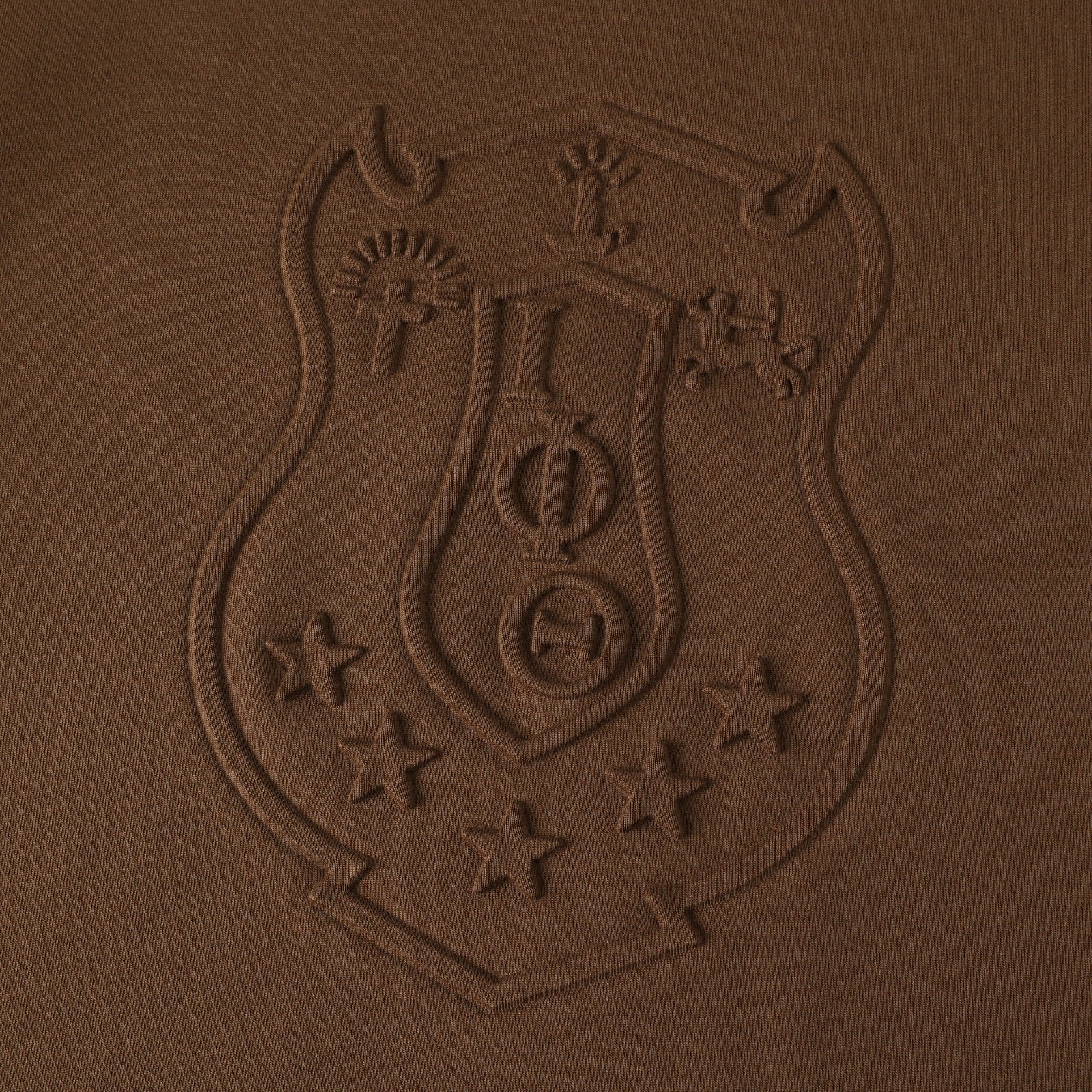 Iota Premium Brown Embossed Shirt