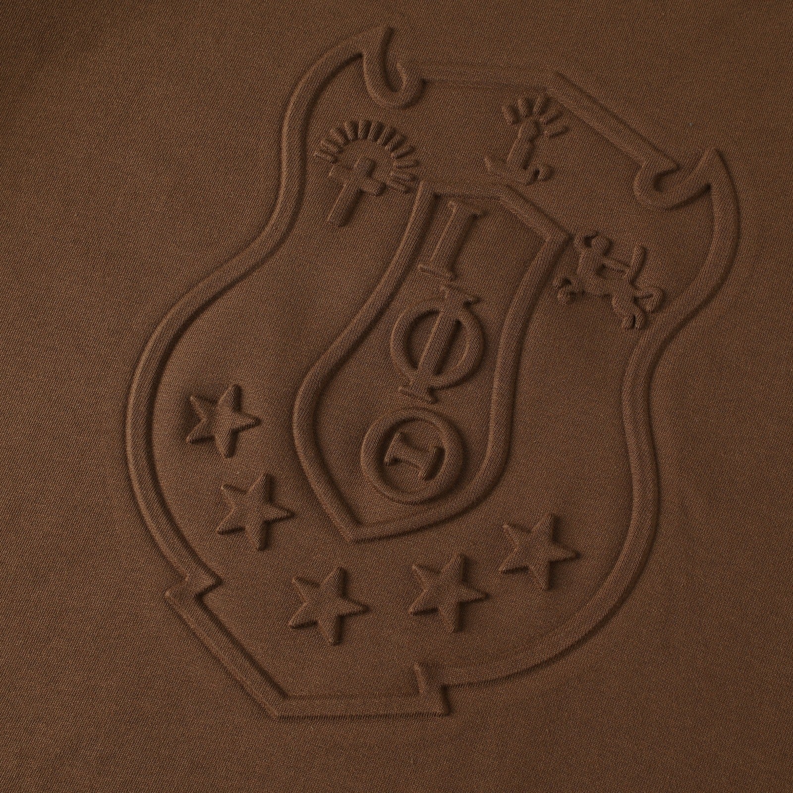 Iota Premium Brown Embossed Shirt