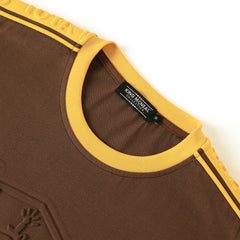 Iota Premium Brown Embossed Shirt