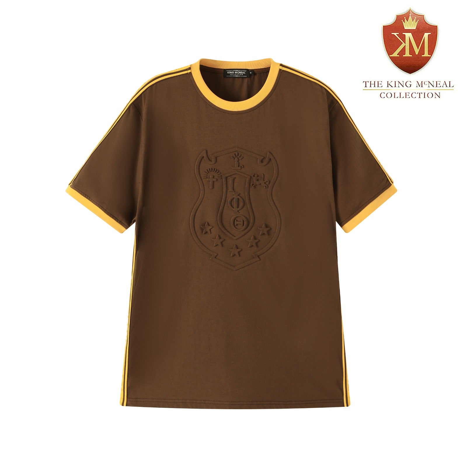 Iota Premium Brown Embossed Shirt