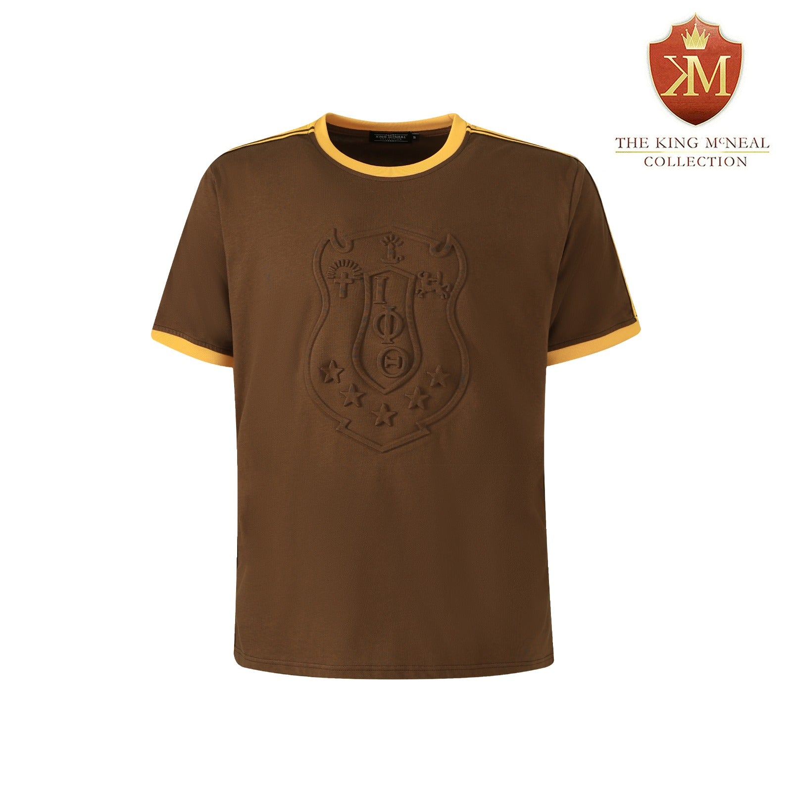 Iota Premium Brown Embossed Shirt