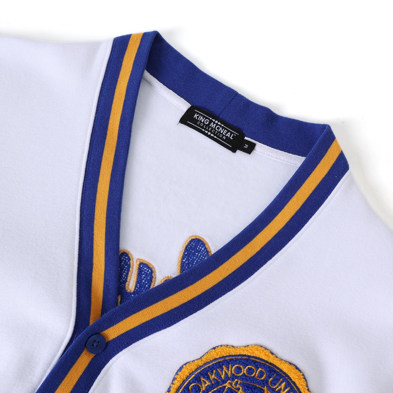 Oakwood University White Fleece Cardigan