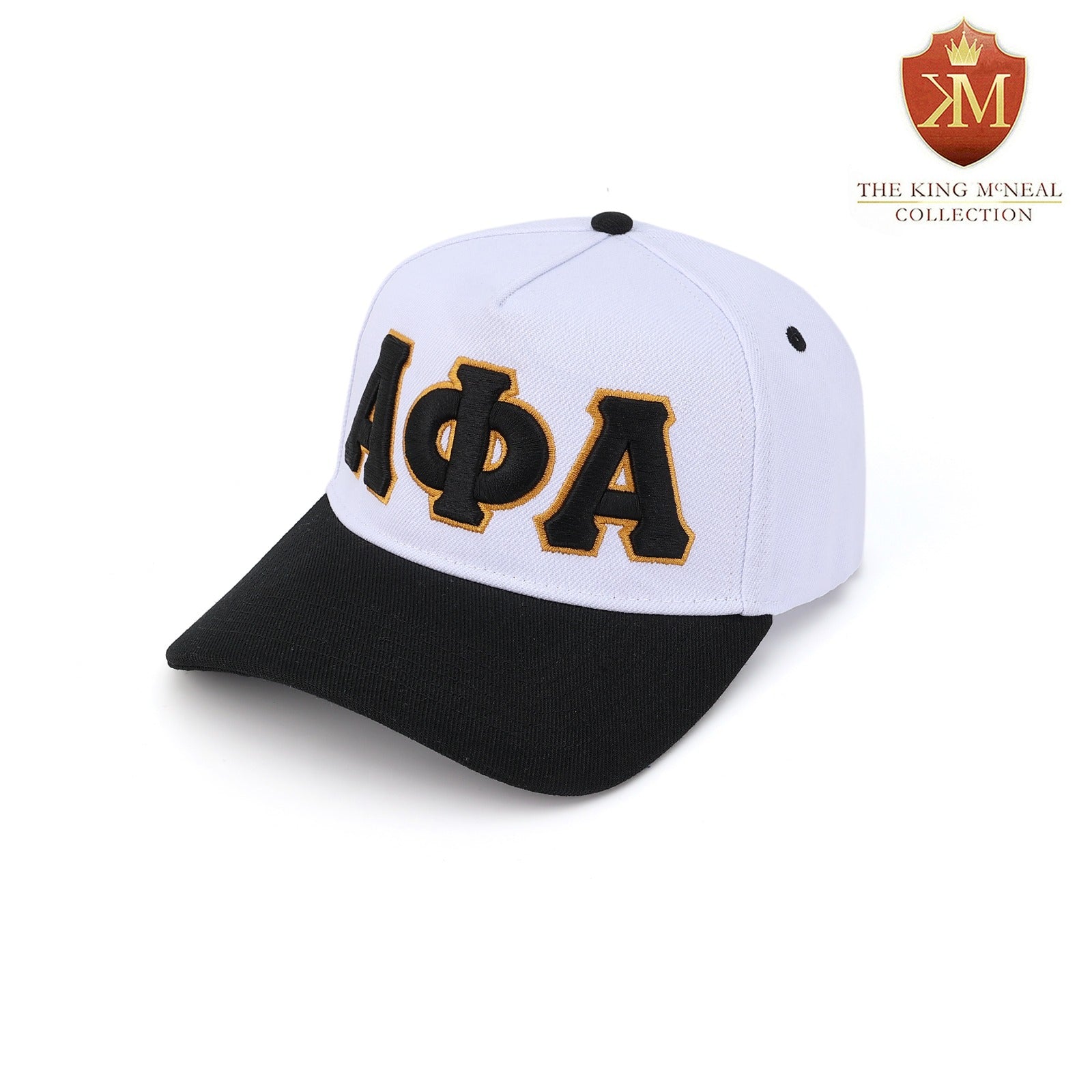 Alpha White/Black Snapback Hat