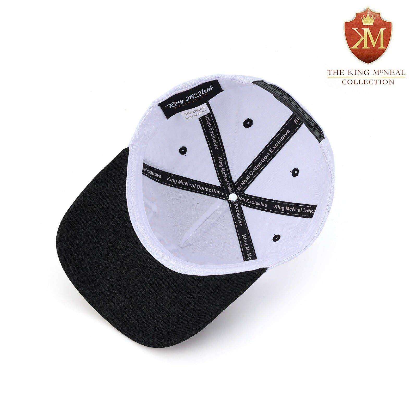 Alpha White/Black Snapback Hat