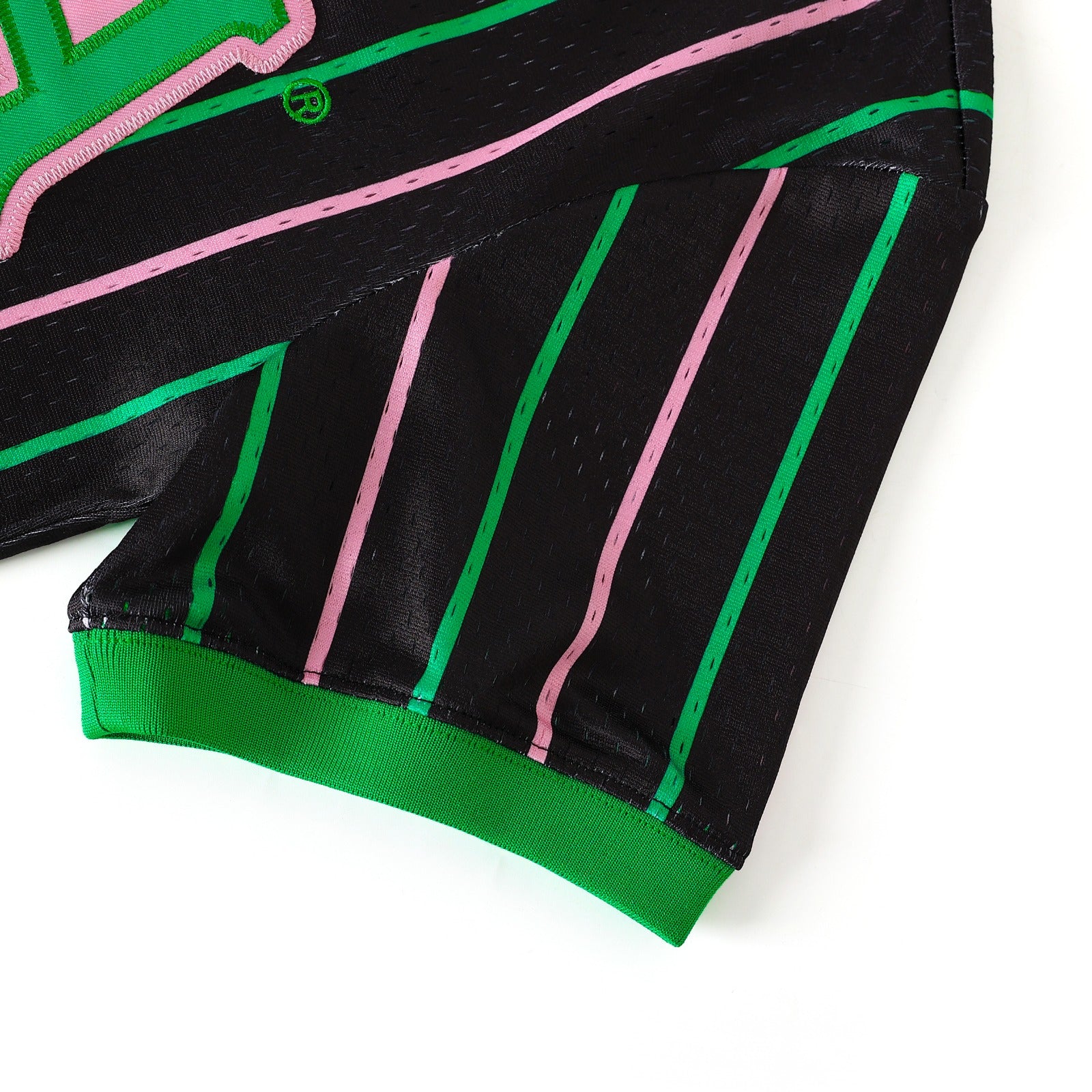 AKA Black Pinstripe Baseball Jersey