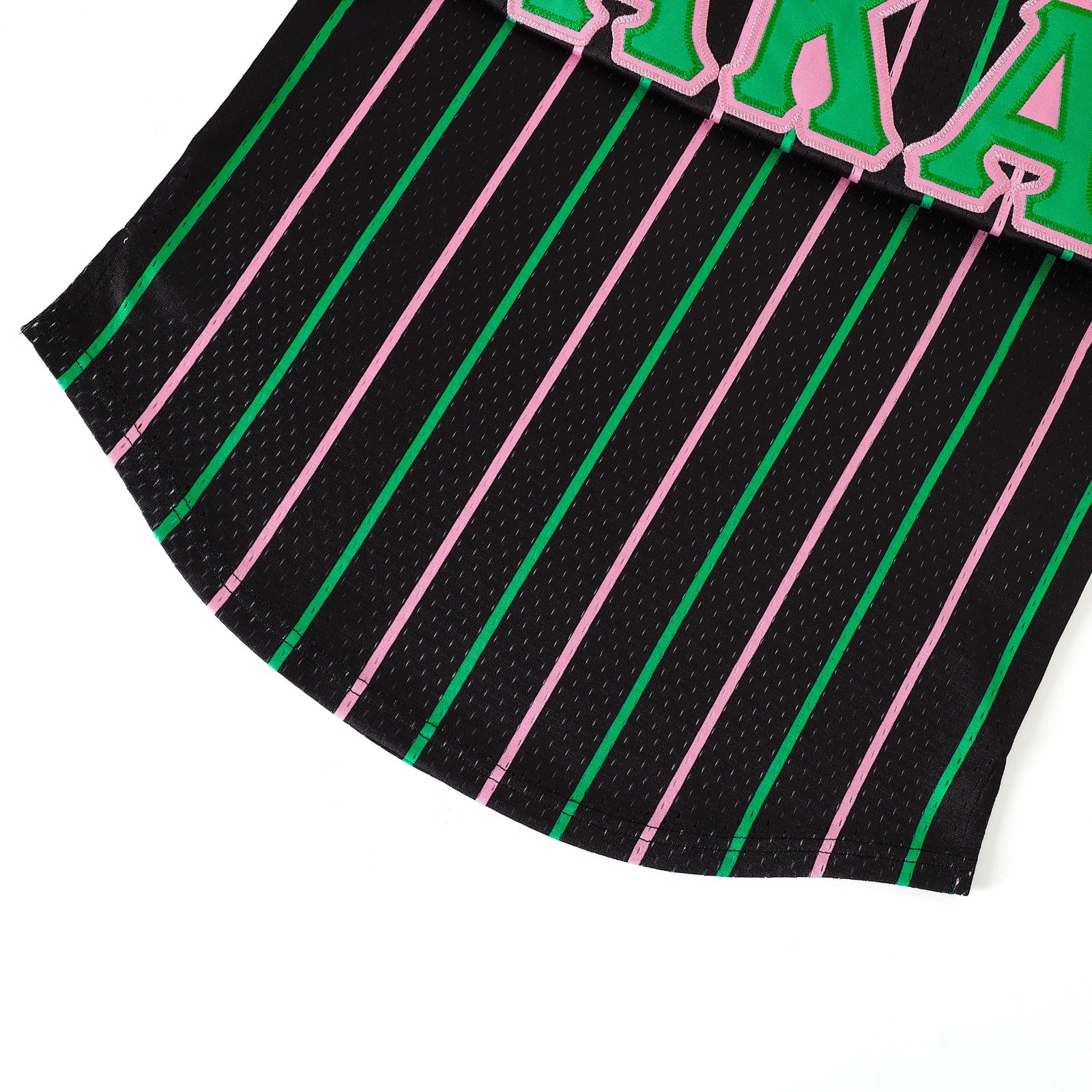 AKA Black Pinstripe Baseball Jersey