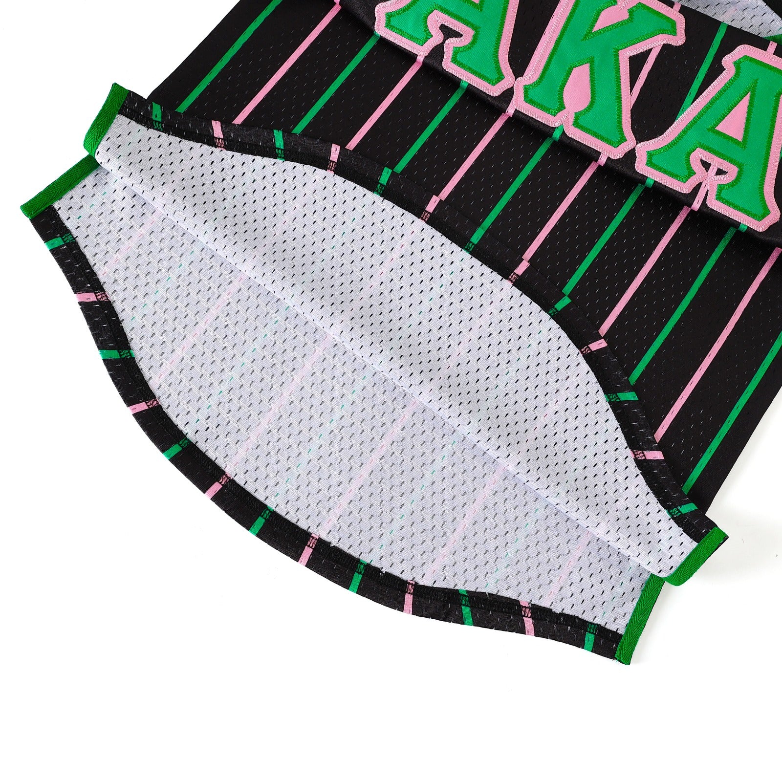 AKA Black Pinstripe Baseball Jersey