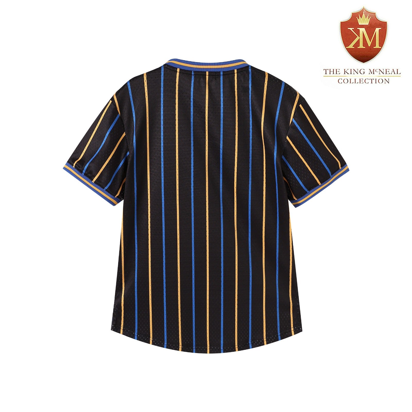 SGRho Black Pinstripe Baseball Jersey