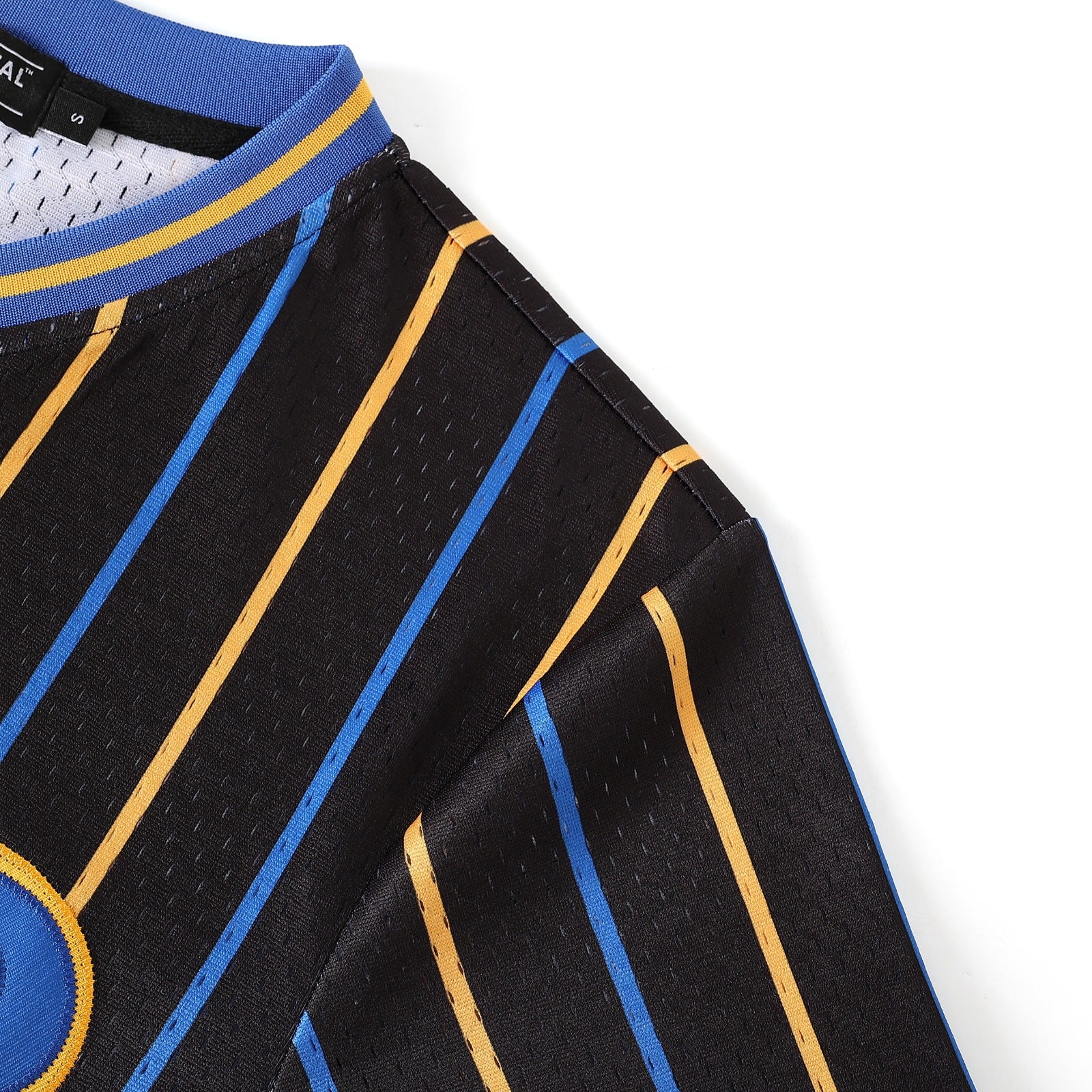 SGRho Black Pinstripe Baseball Jersey