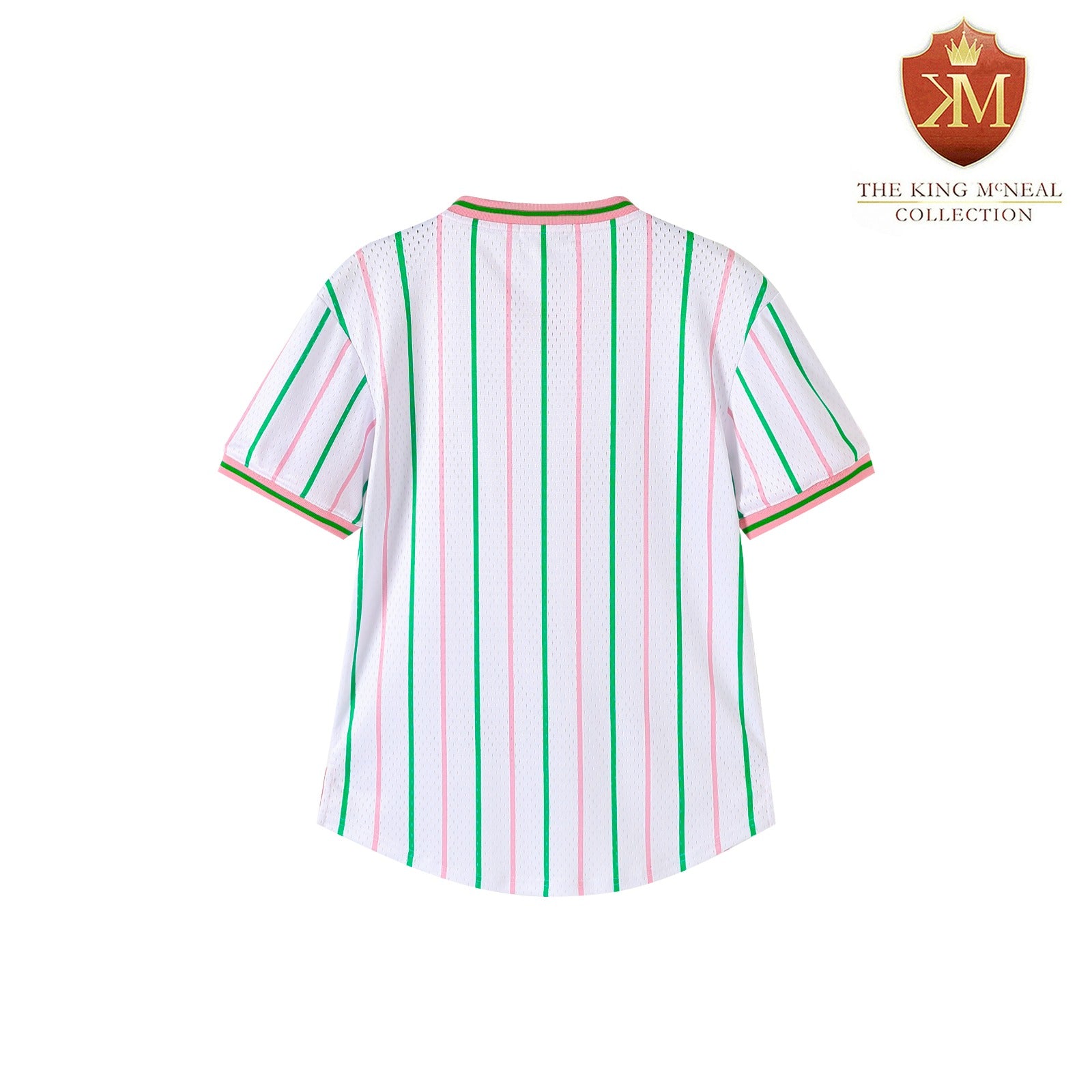 AKA White Pinstripe Baseball Jersey