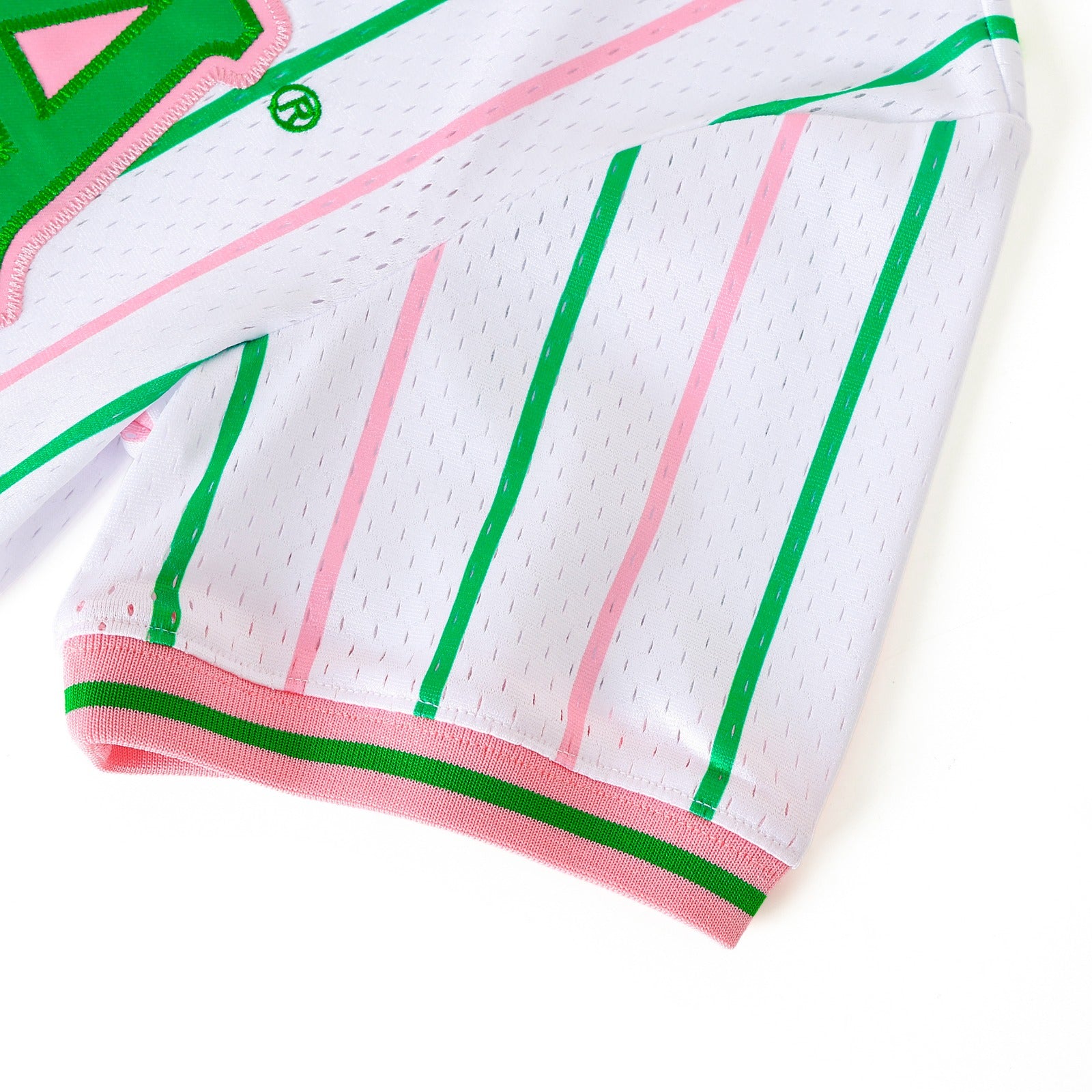 AKA White Pinstripe Baseball Jersey