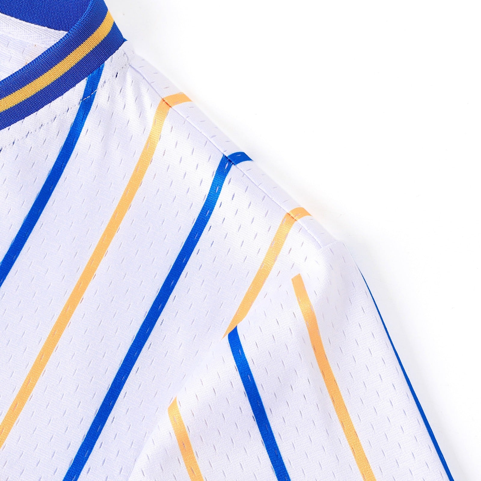 SGRho White Pinstripe Baseball Jersey