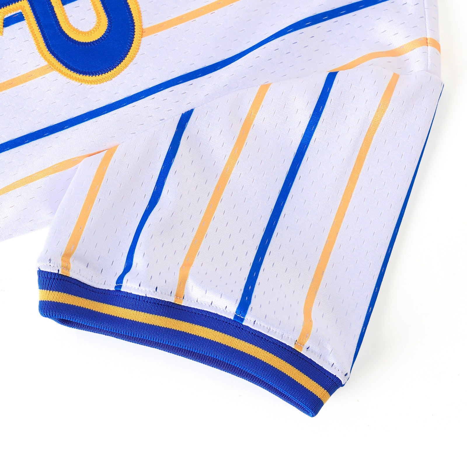 SGRho White Pinstripe Baseball Jersey