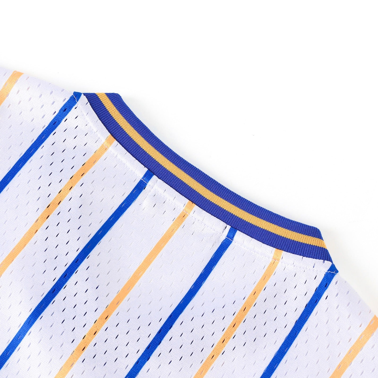 SGRho White Pinstripe Baseball Jersey