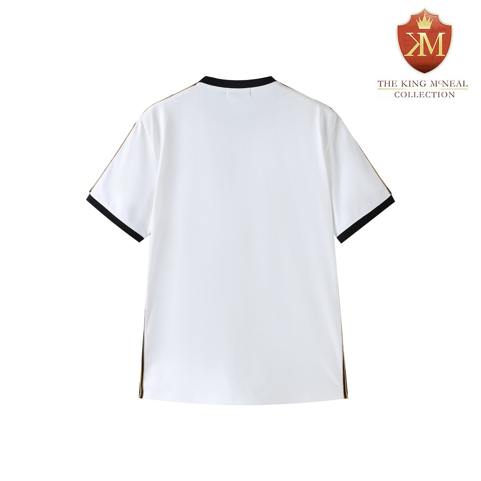 Alpha White Tapered Embossed Premium Crest Shirt