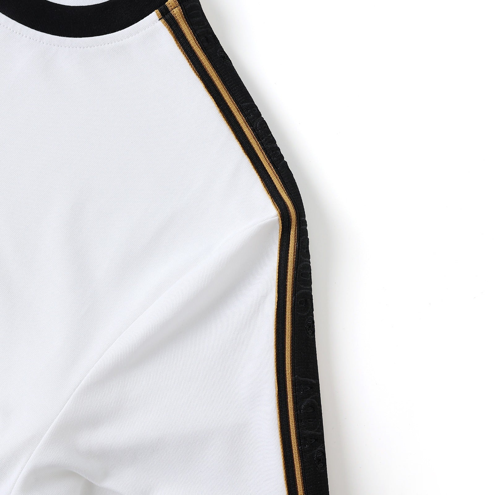 Alpha White Tapered Embossed Premium Crest Shirt
