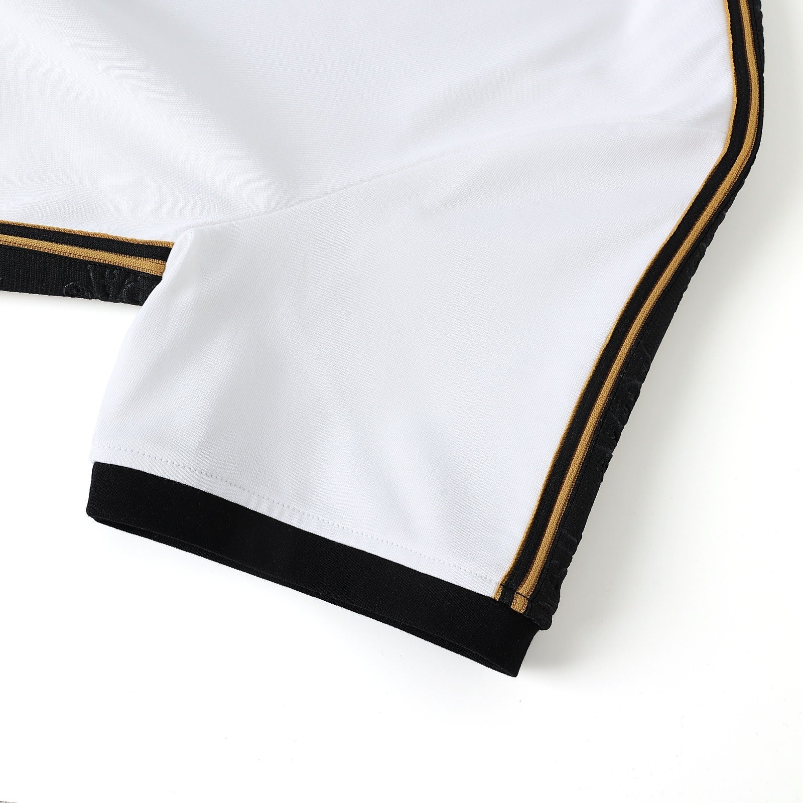 Alpha White Tapered Embossed Premium Crest Shirt
