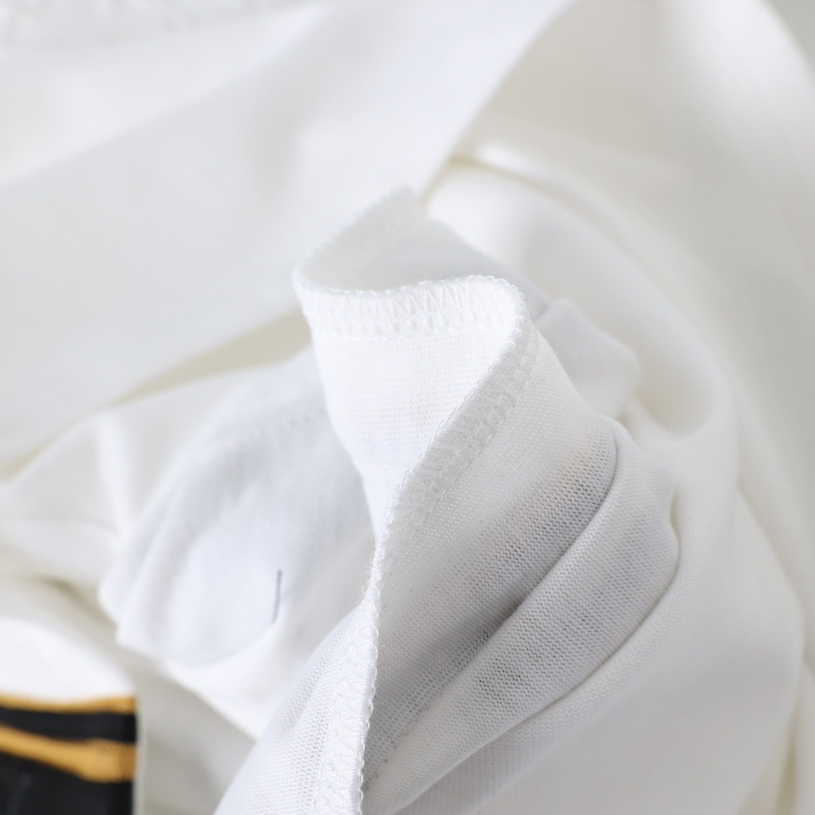 Alpha White Tapered Embossed Premium Crest Shirt