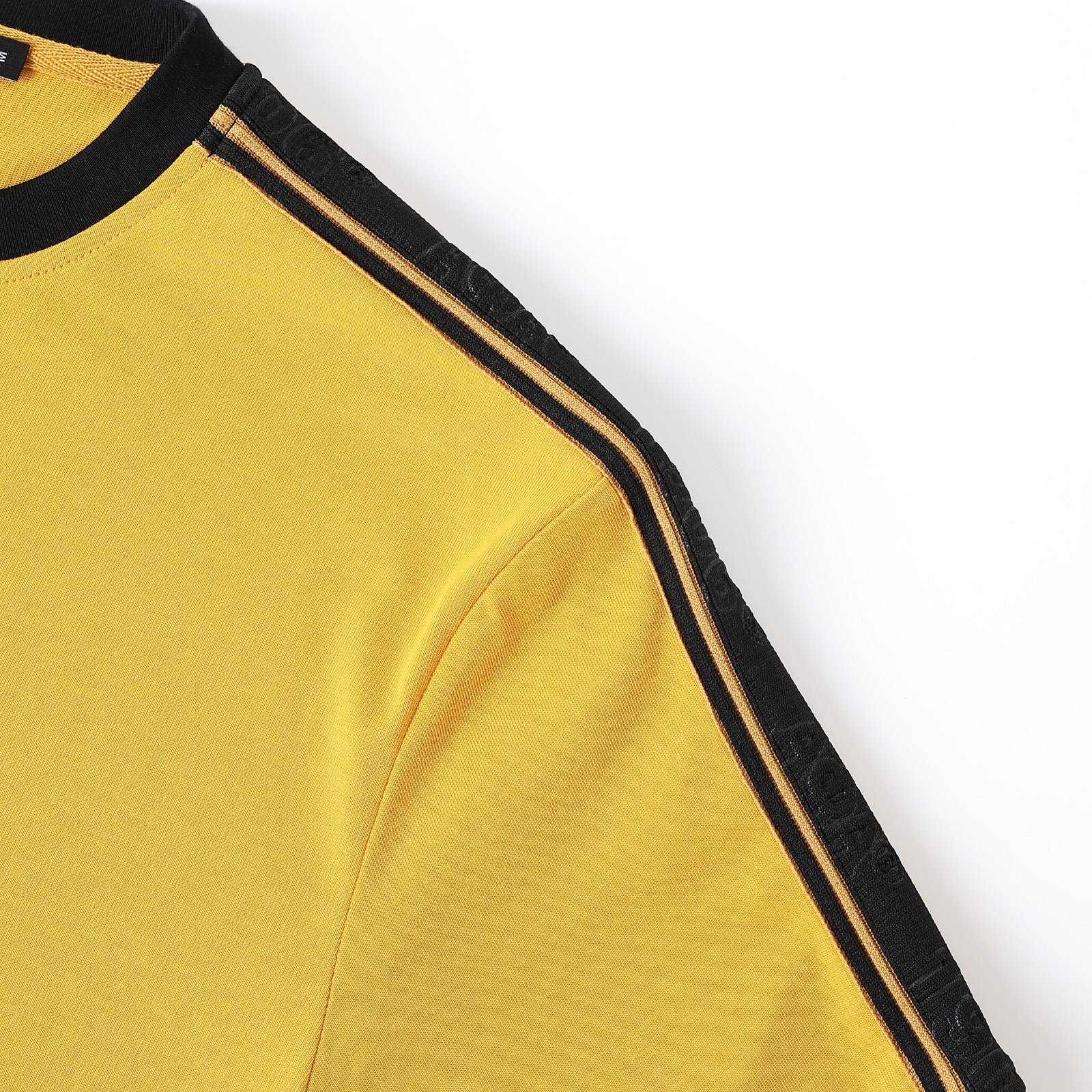 Alpha Old Gold Tapered Embossed Premium Crest Shirt