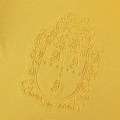 Alpha Old Gold Tapered Embossed Premium Crest Shirt