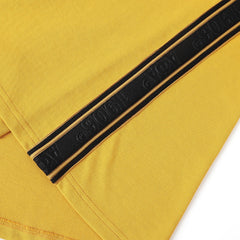 Alpha Old Gold Tapered Embossed Premium Crest Shirt