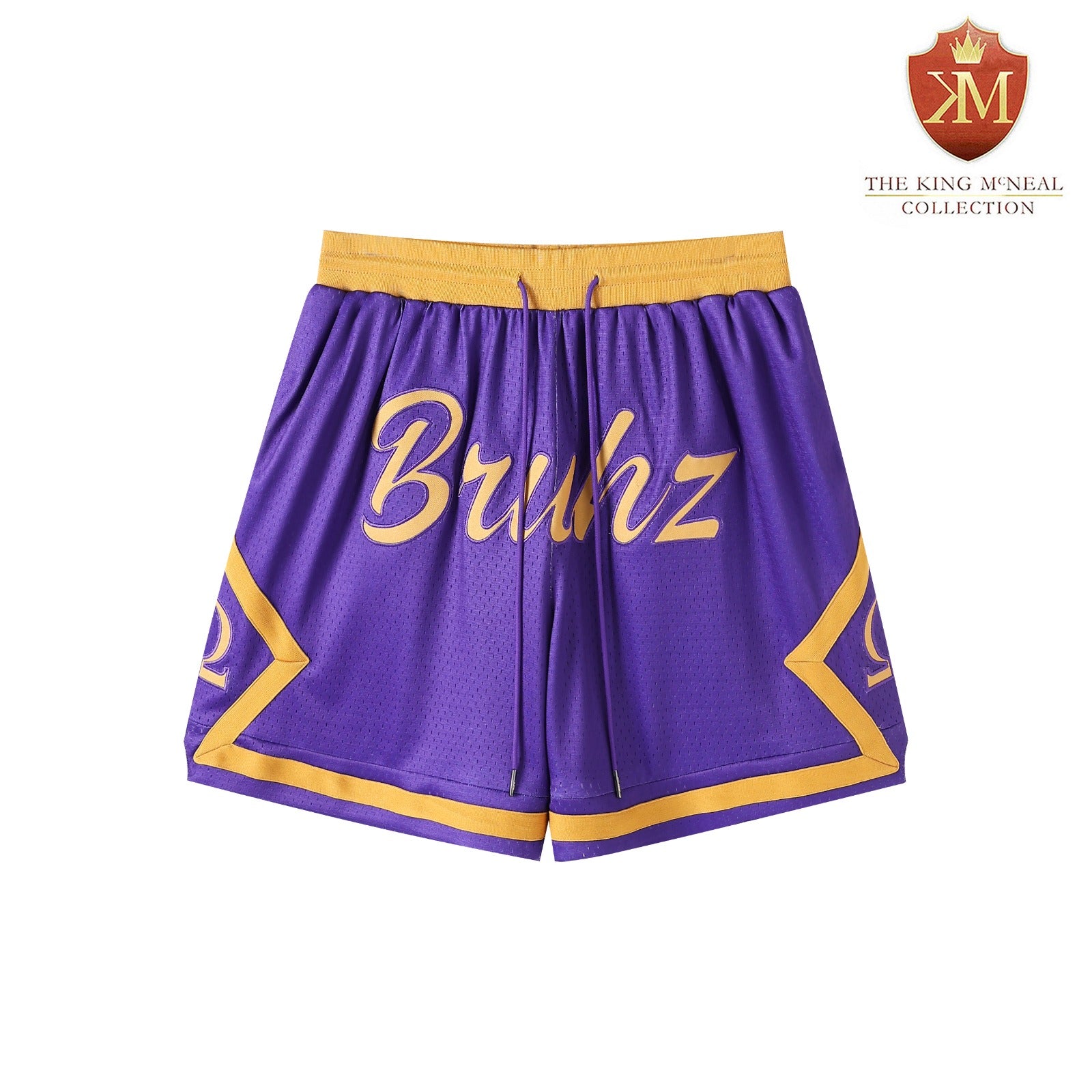 Omega Purple Heavy Mesh Basketball Shorts