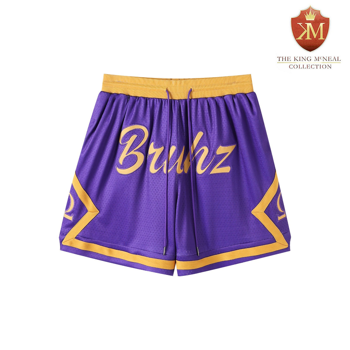 Omega Purple Heavy Mesh Basketball Shorts