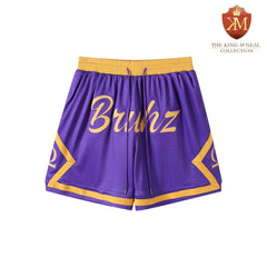 Omega Purple Heavy Mesh Basketball Shorts