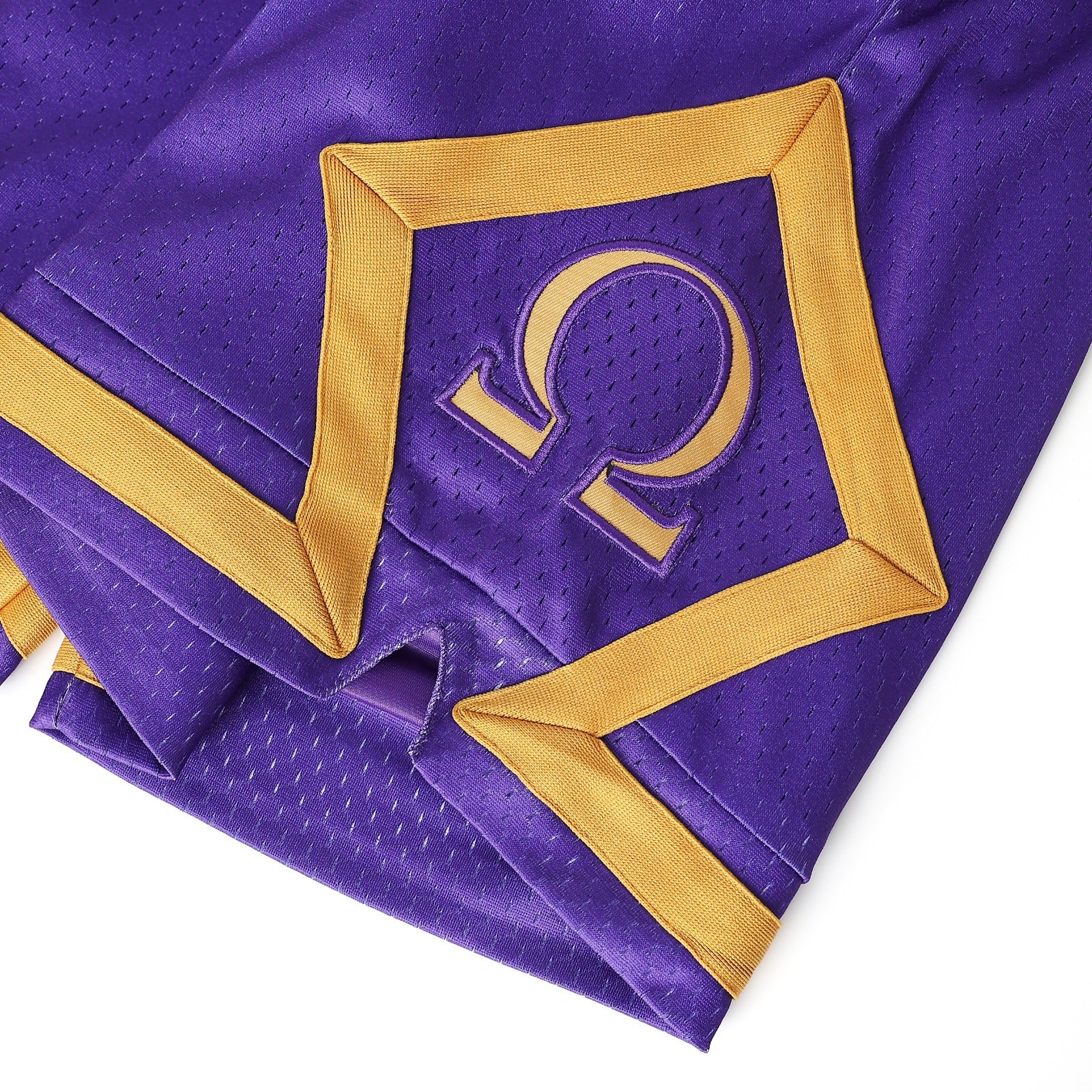 Omega Purple Heavy Mesh Basketball Shorts