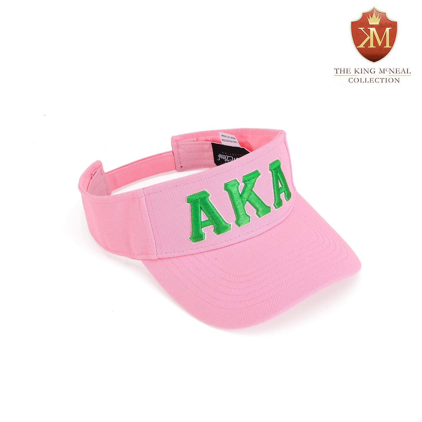 AKA Pink Letters Visor Hat