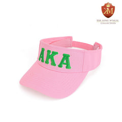 AKA Pink Letters Visor Hat
