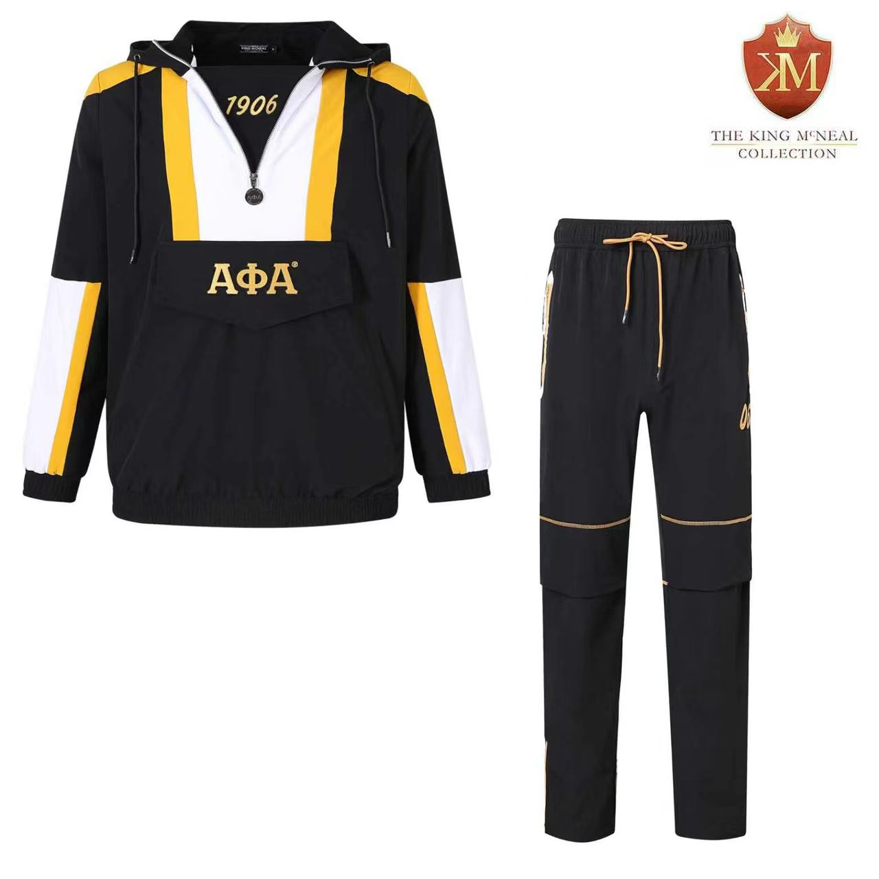 Alpha Black Windbreaker Tech Pants