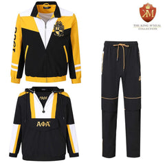 Alpha Black Windbreaker Tech Pants