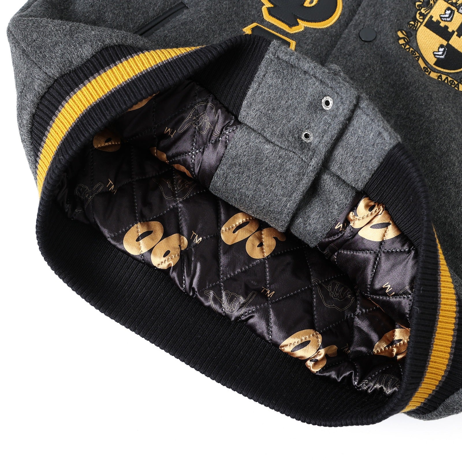 Alpha Phi Alpha Wool And Leather Letterman Jacket