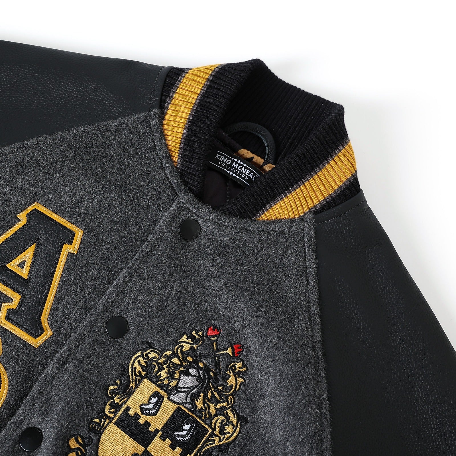 Alpha Phi Alpha Wool And Leather Letterman Jacket