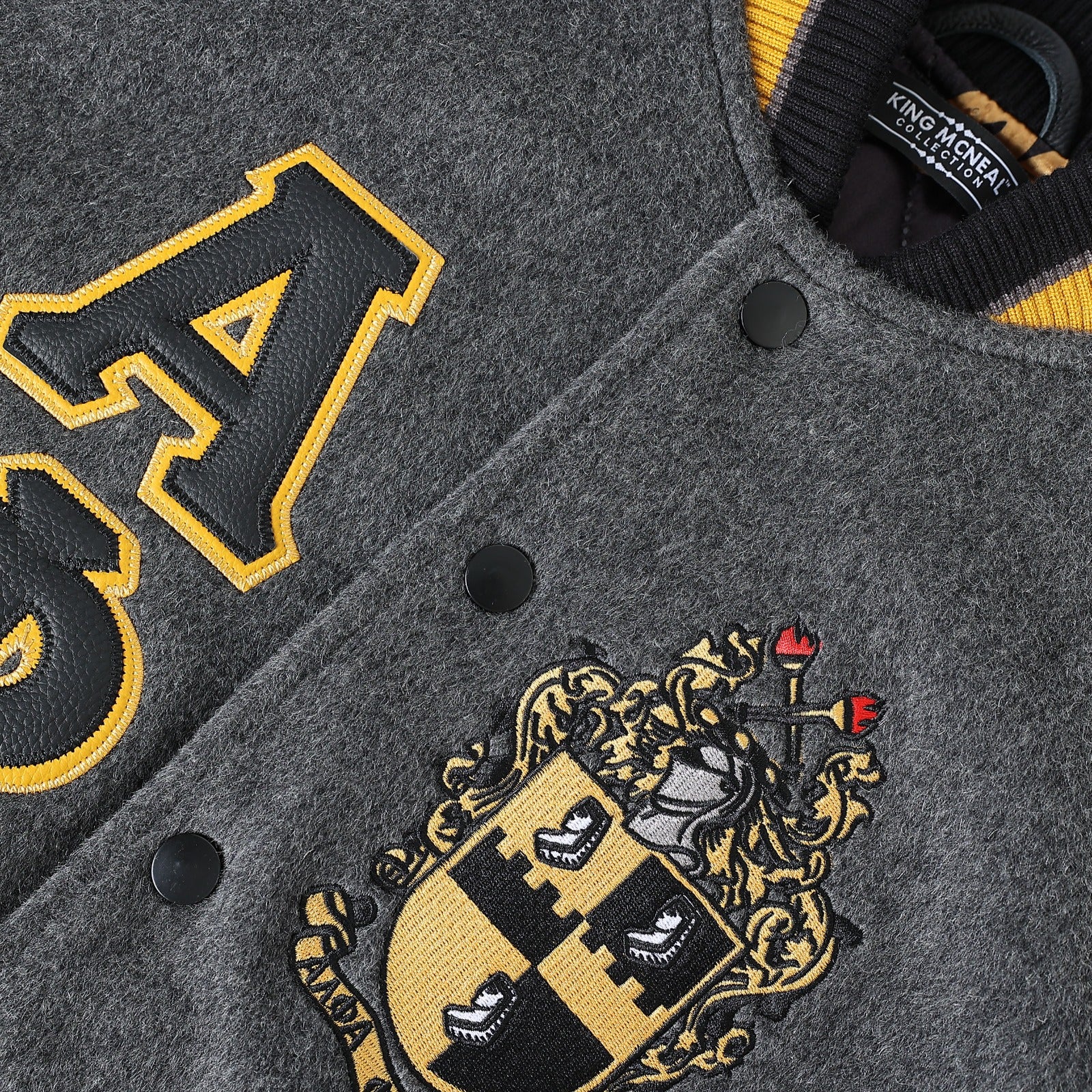 Alpha Phi Alpha Wool And Leather Letterman Jacket