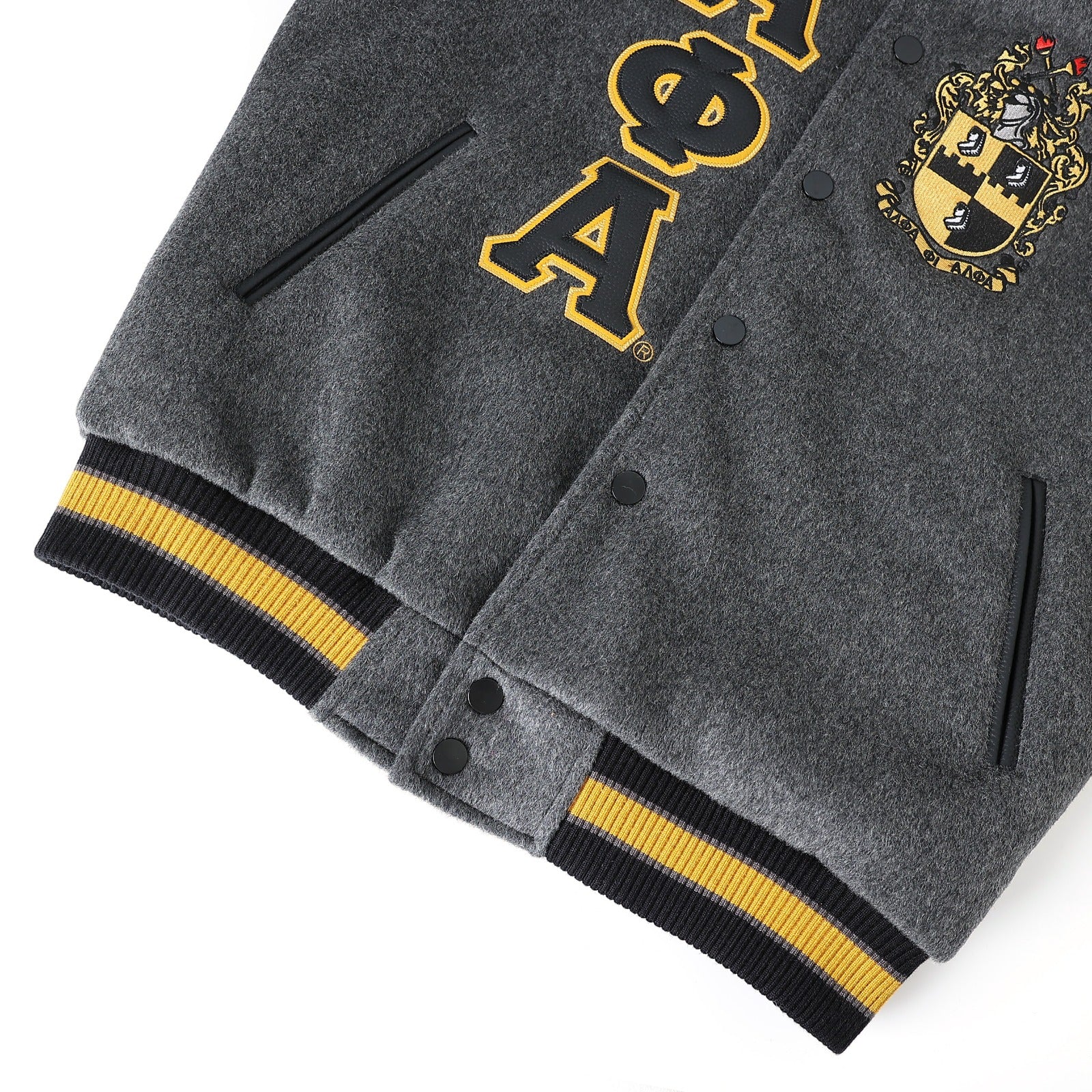 Alpha Phi Alpha Wool And Leather Letterman Jacket
