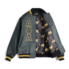 Alpha Phi Alpha Wool And Leather Letterman Jacket