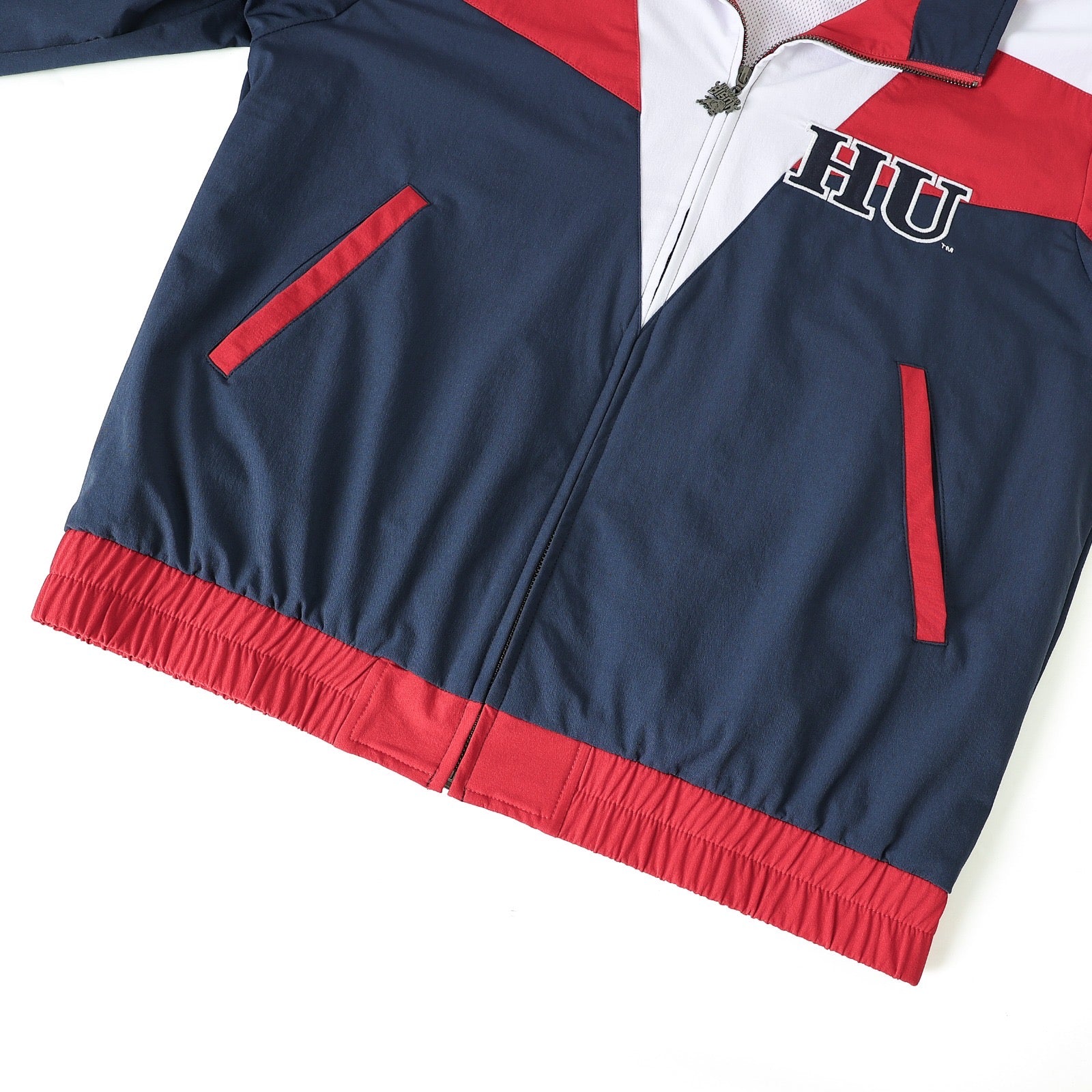 Howard University Blue Full Zip Windbreaker Tech