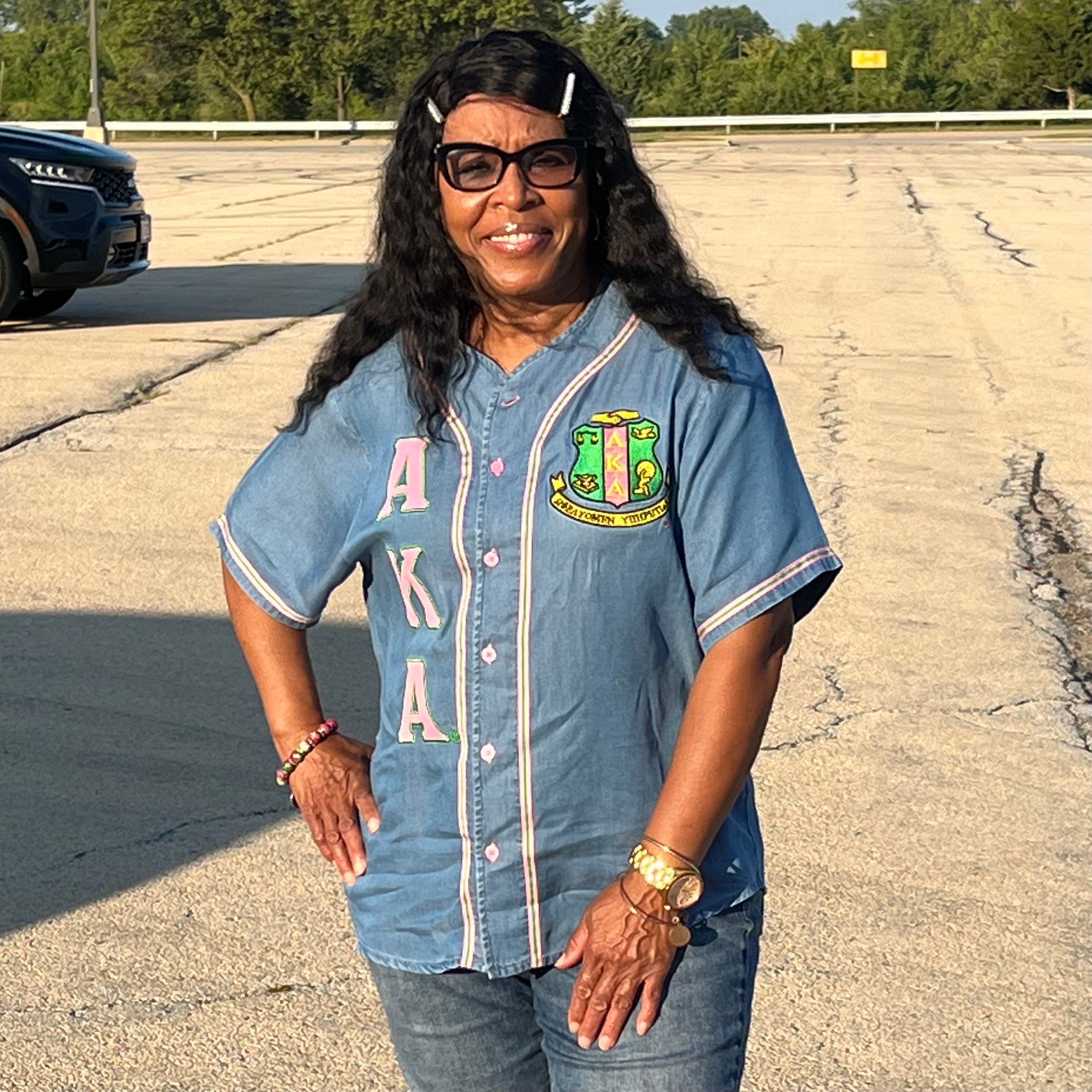 AKA Denim Baseball Jersey