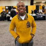 Alpha Gold Quarter Zip Sweatshirt