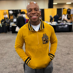 Alpha Gold Quarter Zip Sweatshirt