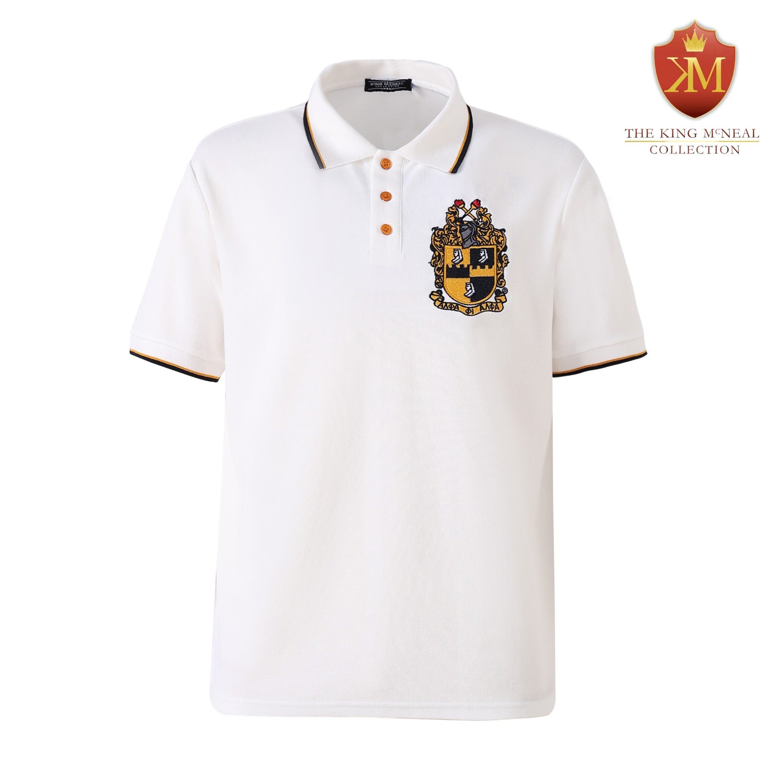 Alpha White Premium Polo Shirt