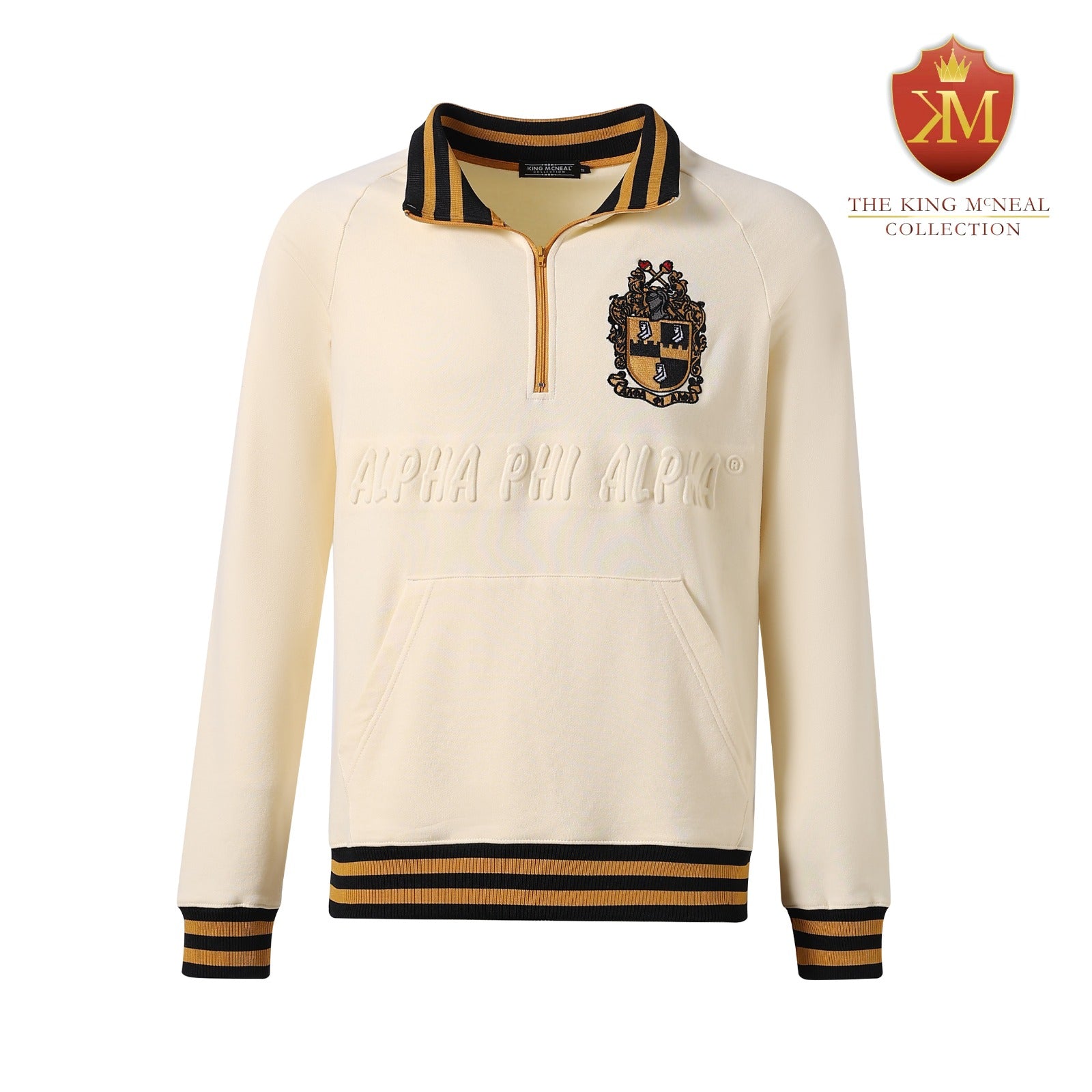 Alpha Neutral Quarter Zip Sweatshirt