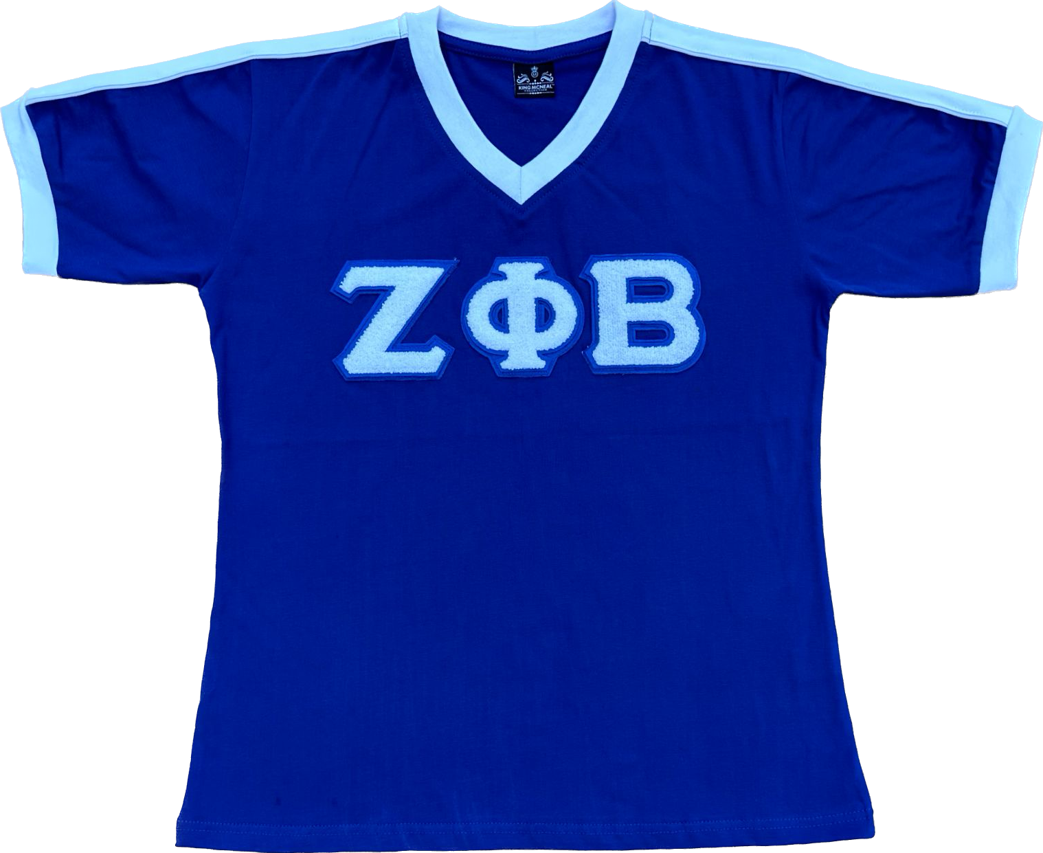 Zeta Chenille Premium V-Neck Ringer Shirt