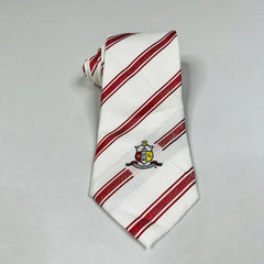 Kappa White Monogram Tie